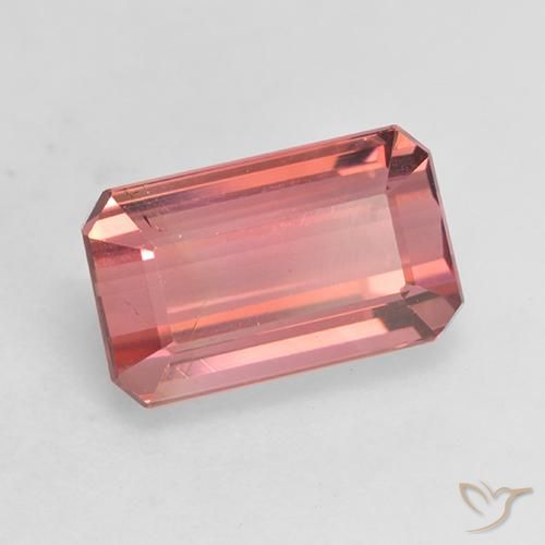 3.07 ct Pink Tourmaline Stone, Natural Tourmaline in Octagon Facet Shape for Sale
