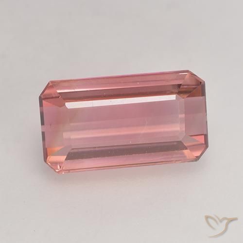 Tourmaline rose de 2,83 ct, taille octogone de 10,5 x 5,9 mm du Mozambique, Photo A