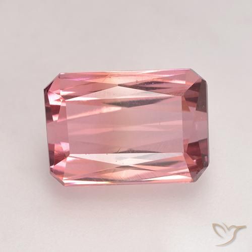 2.49ct Natural Medium Pink Tourmaline, Emerald Cut, VVS-VS