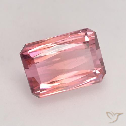 2.49 ct Pink Tourmaline Stone, Natural Tourmaline in Octagon / Scissor Cut Shape for Sale