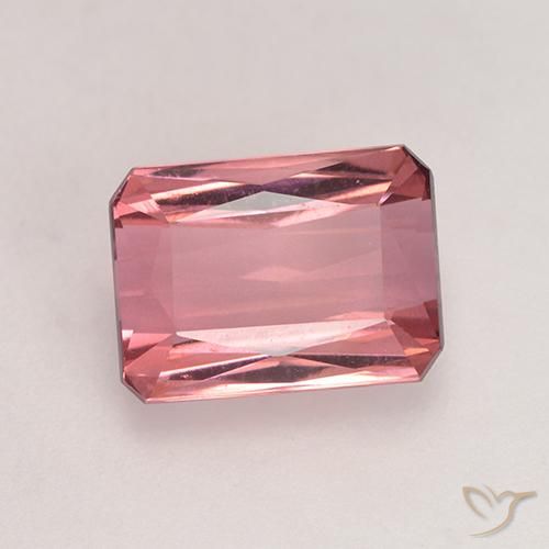 2.44ct Natural Intense Pink Tourmaline, Emerald Cut, VVS-VS