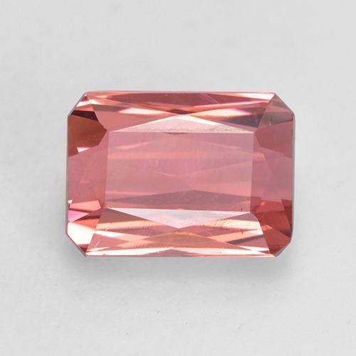 Rose orangé foncé Tourmaline gemme - 2.8ct Octogone/Coupe ciseaux (ID: 531471)