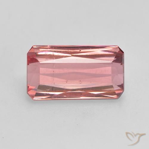 2.64ct Natural Intense Pink Tourmaline, Emerald Cut, SI
