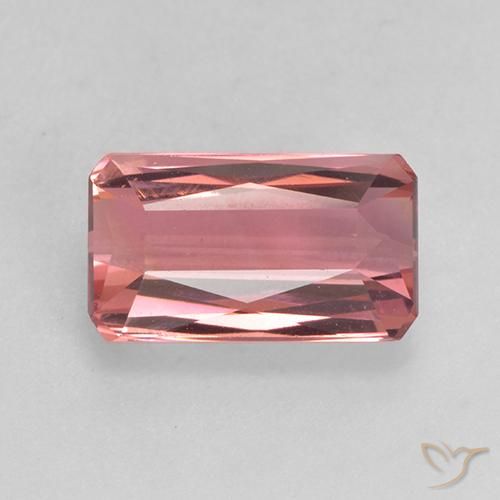 hellrosa Turmalin Edelstein - 2.6ct Oktagon Scheren Schliff (ID: 531536)