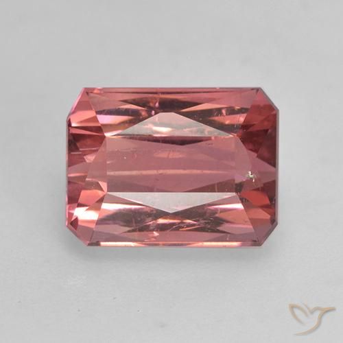 2.61ct Natural Intense Pink Tourmaline, Emerald Cut, SI