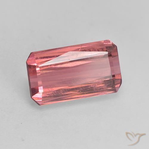 2.26 ct Pink Tourmaline Stone, Natural Tourmaline in Octagon / Scissor Cut Shape for Sale
