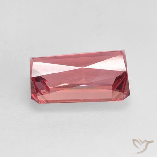 Tourmaline Gemstone in 9 x 6 mm (calibrated) Size for Sale, Tourmaline Stone in Deep Orange Pink Color