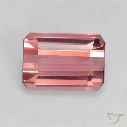 2.49ct طبيعي وردى برتقالى غامق تورمالين, ثمانى / قصة زمرد, VVS-VS, Photo A