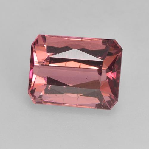 Tourmaline Rose foncé Octogone / coupe Émeraude 2,63 ct du Mozambique, Dimension 8,6 x 6,7mm, Pierre gemme naturelle Non traité, pureté vs-si, 1 pièce de tourmaline octagon / scissor cut, dureté de Mohs de 7 à 7.5 convient aux bijoux de tous les jours, pierre de sagesse, Pierre réceptive, Photo A