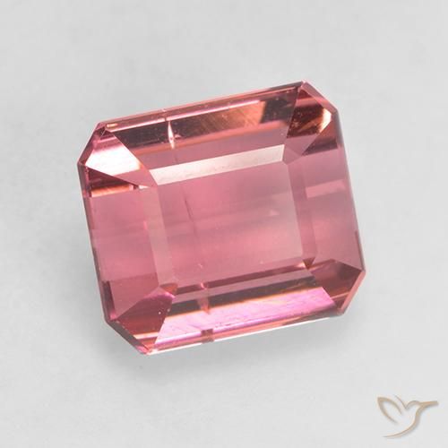 2.43 ct Pink Tourmaline Stone, Natural Tourmaline in Octagon Facet Shape for Sale