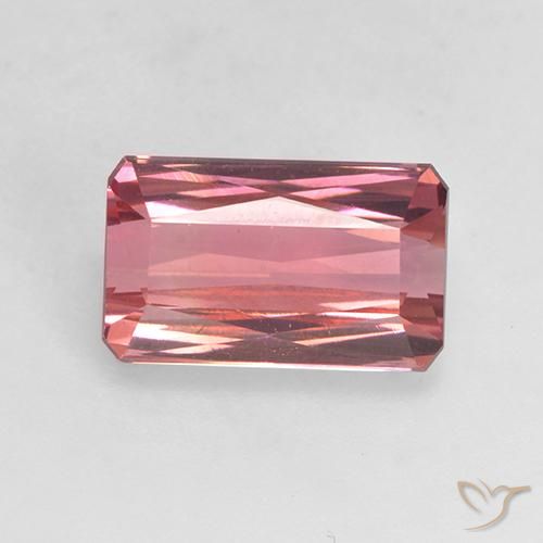 2.42ct Natural Deep Pink Tourmaline, Emerald Cut, VVS-VS
