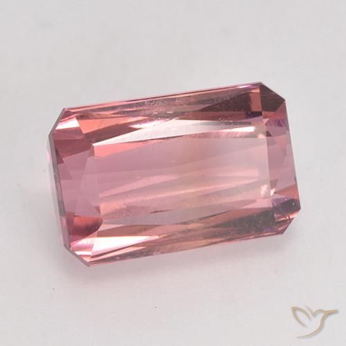 3.73 ct Pink Tourmaline Stone, Natural Tourmaline in Octagon / Scissor Cut Shape for Sale