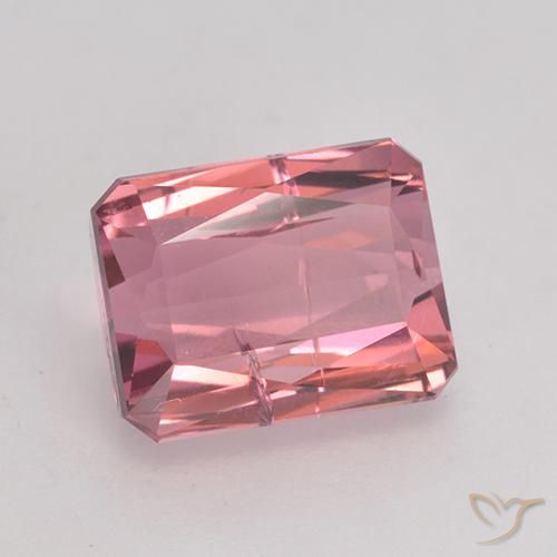 3.41 ct Pink Tourmaline Stone, Natural Tourmaline in Octagon / Scissor Cut Shape for Sale