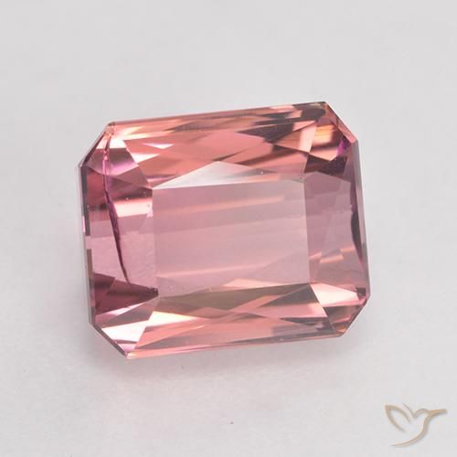 3.60 ct Pink Tourmaline Stone, Natural Tourmaline in Octagon / Scissor Cut Shape for Sale