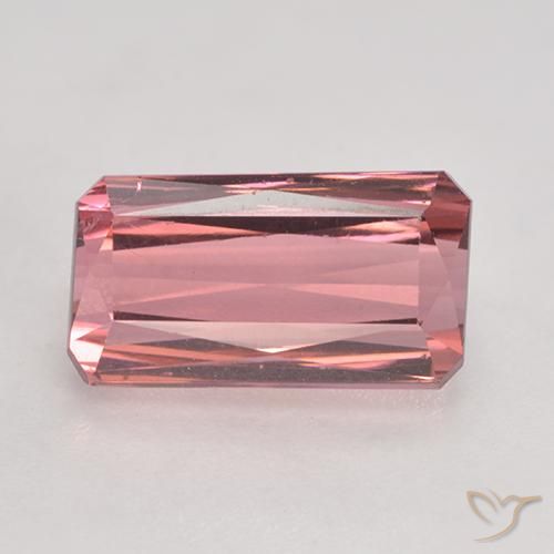 3.59ct Natural Intense Pink Tourmaline, Emerald Cut, VS-SI