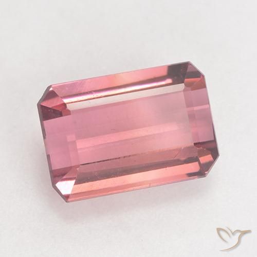 3.15 ct Pink Tourmaline Stone, Natural Tourmaline in Octagon Facet Shape for Sale