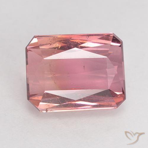 3.36ct Natural Medium Pink Tourmaline, Emerald Cut, SI