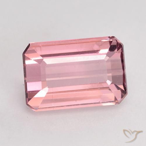 1.85 ct Pink Tourmaline Stone, Natural Tourmaline in Octagon Facet Shape for Sale