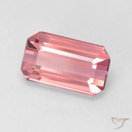 2.11 ct Pink Tourmaline Stone, Natural Tourmaline in Octagon Facet Shape for Sale