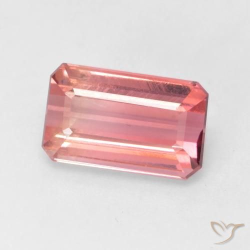 2.37 ct Pink Tourmaline Stone, Natural Tourmaline in Octagon Facet Shape for Sale