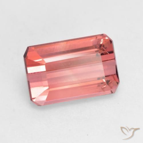 2.30 ct Pink Tourmaline Stone, Natural Tourmaline in Octagon Step Cut Shape for Sale