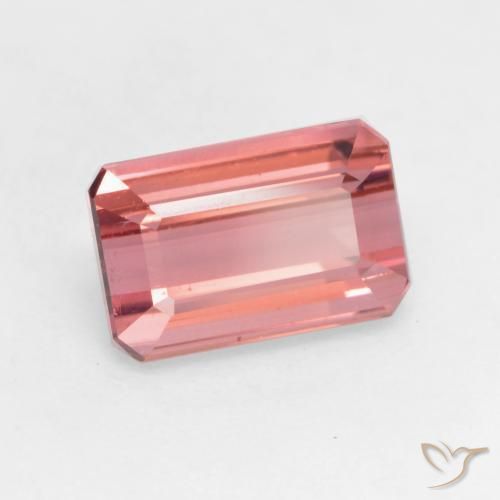 2.05 ct Pink Tourmaline Stone, Natural Tourmaline in Octagon Facet Shape for Sale