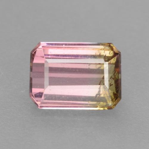 Bicolor Turmalina Gema - 0.9ct Forma octagonal (ID: 537530)