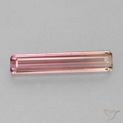 1.45ct Natural Bubblegum Pink Tourmaline, Emerald Cut, VS