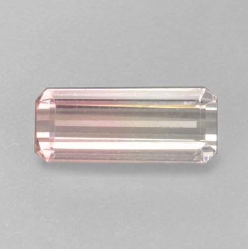 Двуцветный Турмалин Камень - 1.4ct Фасетный Октагон (ID: 537572)