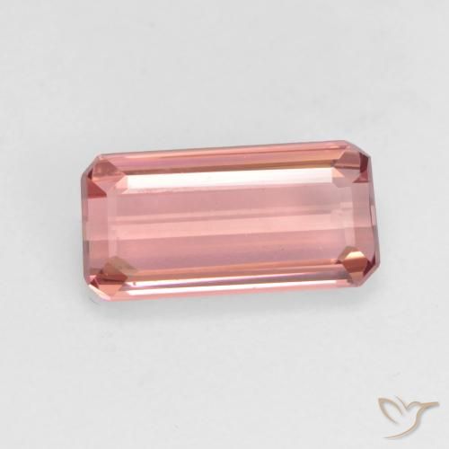 1.47ct Natural Medium Pink Tourmaline, Emerald Cut, VS