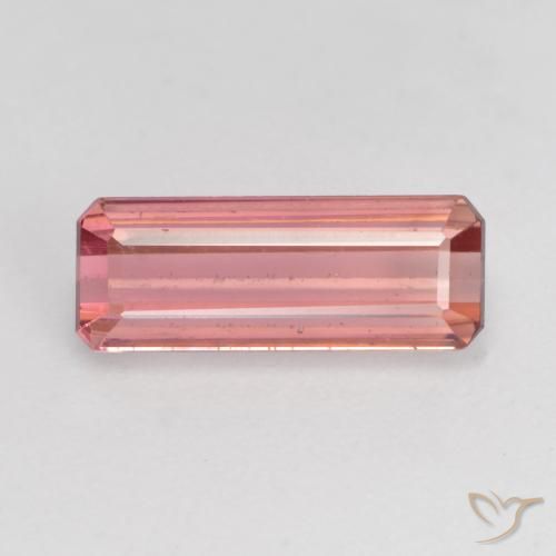 1.33ct Natural Medium Pink Tourmaline, Emerald Cut, VS