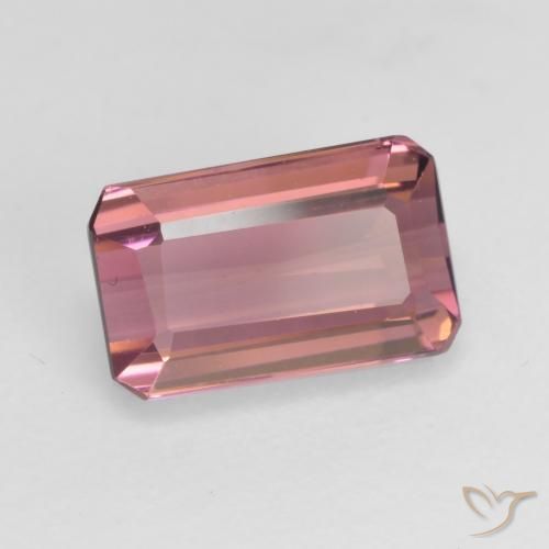1.07 ct Pink Tourmaline Stone, Natural Tourmaline in Octagon Facet Shape for Sale