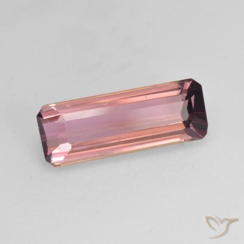 1.28 ct Pink Tourmaline Stone, Natural Tourmaline in Octagon Facet Shape for Sale