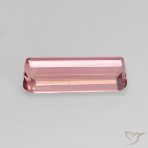 Tourmaline Gemstone in 10.9 x 4.2 mm Size for Sale, Tourmaline Stone in Deep Orange Pink Color