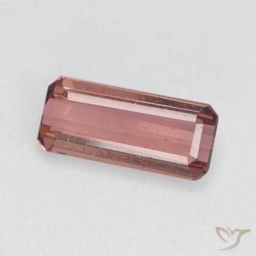 1.19ct Natural Medium Pink Tourmaline, Emerald Cut, SI