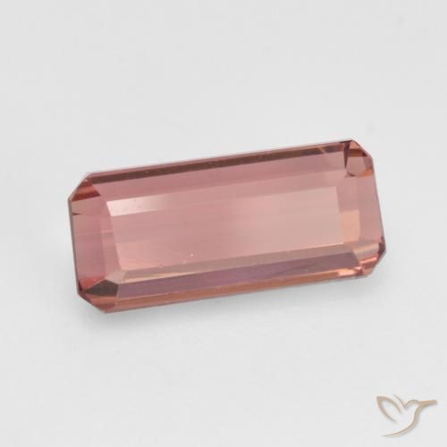 1.37 ct Pink Tourmaline Stone, Natural Tourmaline in Octagon Facet Shape for Sale