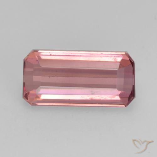 1.26ct Natural Intense Pink Tourmaline, Emerald Cut, VS