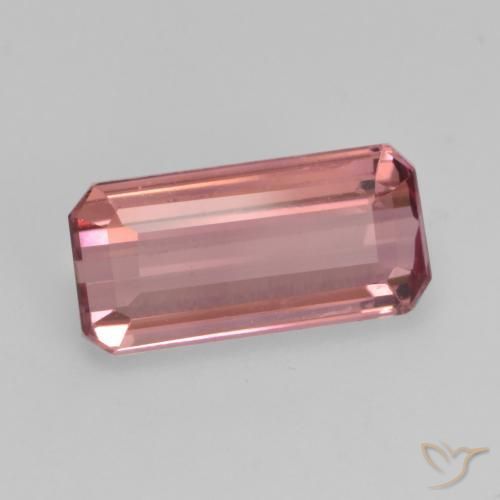 1.26 ct Pink Tourmaline Stone, Natural Tourmaline in Octagon Facet Shape for Sale