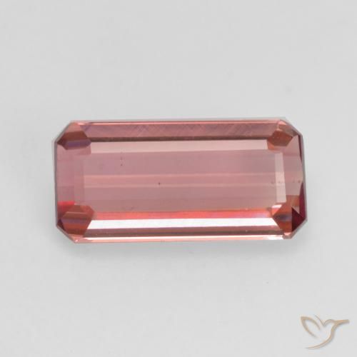 1.48ct Natural Medium Pink Tourmaline, Emerald Cut, VVS-VS