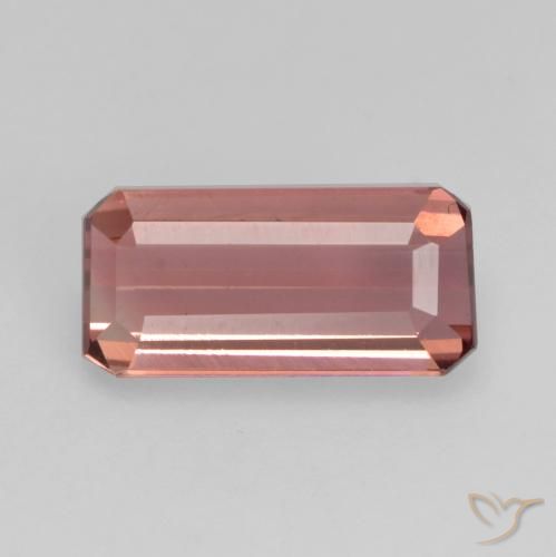 1.36ct Natural Medium Pink Tourmaline, Emerald Cut, VVS-VS