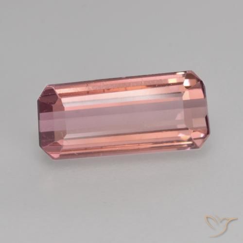 1.44 ct Pink Tourmaline Stone, Natural Tourmaline in Octagon Facet Shape for Sale