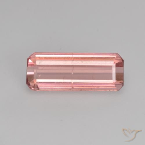 1.14ct Natural Bubblegum Pink Tourmaline, Emerald Cut, SI