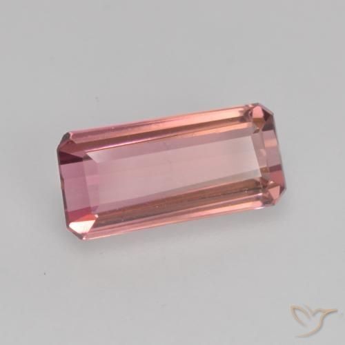 1.16ct Natural Medium Pink Tourmaline, Emerald Cut, VVS-VS