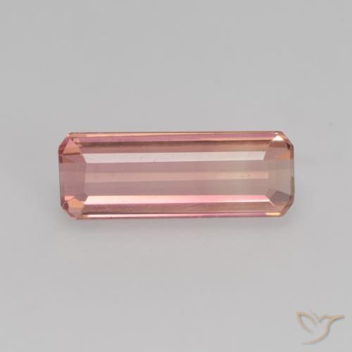 1.14ct Natural Earthy Pink Tourmaline, Emerald Cut, VS