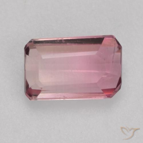0.58ct Natural Light Pink   Bubblegum Tourmaline, Emerald Cut, VS