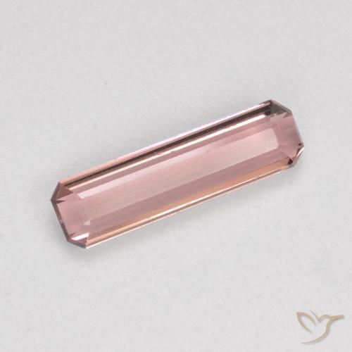 0.90ct Natural Medium Pink Tourmaline, Emerald Cut, VS
