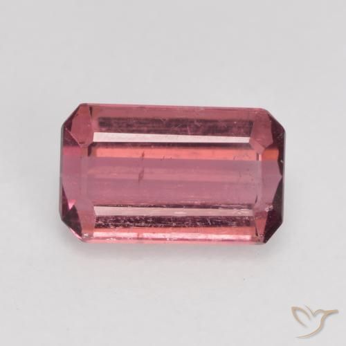 0.88ct Natural Purple Pink Tourmaline, Emerald Cut, SI