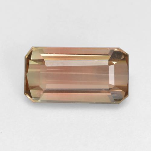 Bi-color Tourmaline Gem - 1.9ct Octagon Facet (ID: 538103)