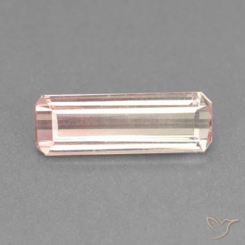 2.04ct Natural Very Light Pink Tourmaline, Emerald Cut, VS