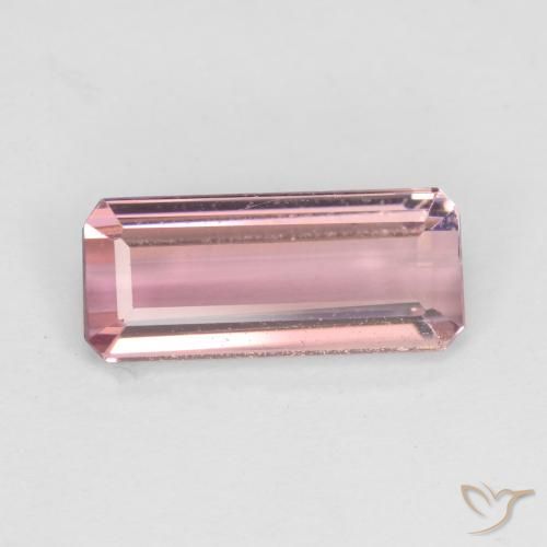 1.86ct Natural Light Pink   Bubblegum Tourmaline, Emerald Cut, VS